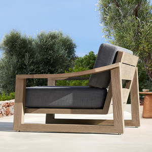 Mobilier d'extérieur personnalisé de haute qualité Chaise de loisirs de plein air en teck Ensemble de chaises de salon de patio - Product Image 5