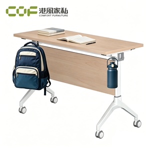 โต๊ะประชุมพับได้, โต๊ะฝึกอบรมพับได้ทันสมัย, โต๊ะประชุมเคลื่อนที่มีล้อ - Product Image 1