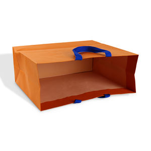 Sacs en papier carton ivoire de haute qualité, logo personnalisé, fabricant direct, sac en papier blanc pour entreprises - Product Image 3