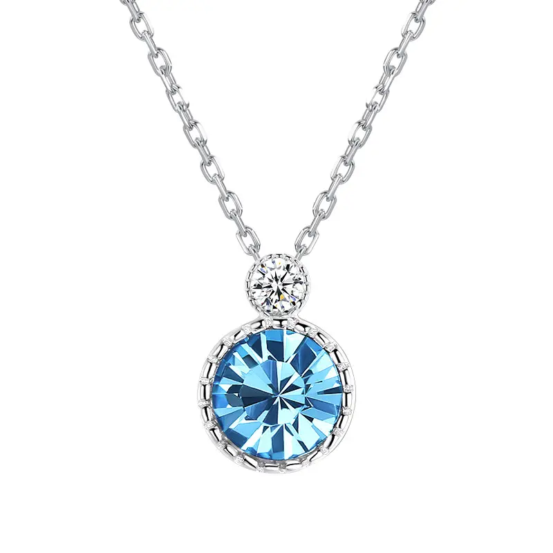 Starchenie Collana Cuore Opale E Dancing Stone – Argento 925 Per Donna