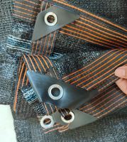 Jaring Peneduh HDPE TUNIU 5x50 Hitam Berkualitas Tinggi untuk Perlindungan Matahari Pembibitan Bunga, Hortikultura, Penghalang UV, Pertanian Luar Ruangan