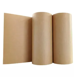 Papier Kraft revêtu de PE/PLA, rouleaux de papier Kraft, matériau première, impression personnalisée, meilleure qualité