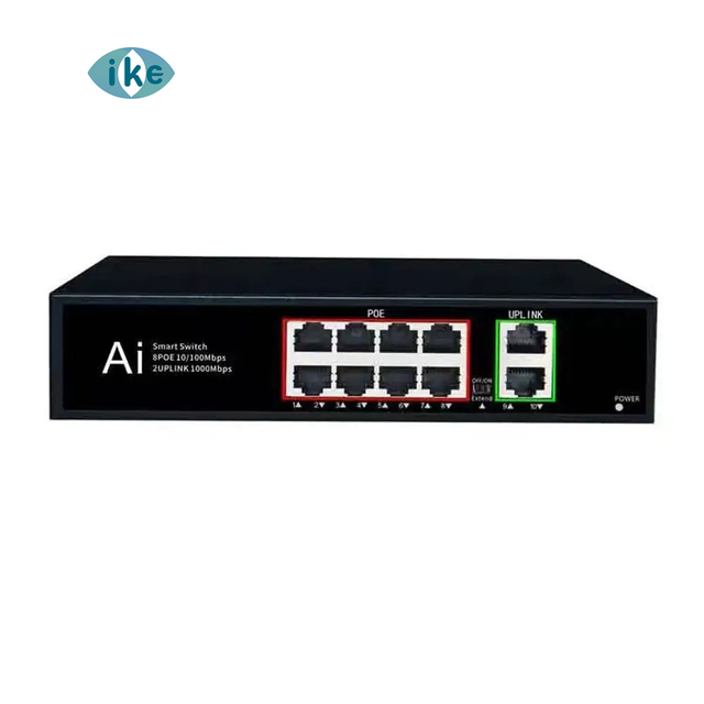 POE Switch 4CH-64CH 10/100Mbps POE Gigabit Uplink 2-Port 10/100/1000Mbps 250m Long Distance Metal IP66 Waterproof System for IP