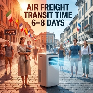 Agente de Envío DDP China-Europa, Aire Acondicionado Portátil de 12000 BTU, Aire Acondicionado Vertical, Entrega Rápida + <span class=keywords><strong>Seguro</strong></span> de Envío Exprés, Soporte 24/7 - Product Image 1