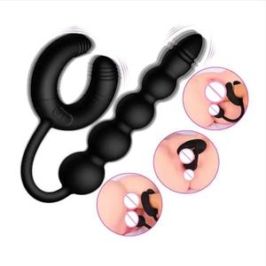 BR Anal Butt Plug Perlen Flirt Klitoris Vagina Clip <span class=keywords><strong>Penis</strong></span> Vibrator Nippel Brust G-Punkt Stimulator Sexspielzeug für Frauen und Männer - Product Image 1