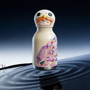 Hot Sale Gold Printing Kids Thermal Mug Vacuum Flask Luxury 316 Steel <b>Water</b> <b>Bottle</b> - Product Image 3