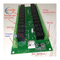 Tuya 24 canaux Smart WiFi/Zigbee Module de commutation de relais sans fil APP RF télécommande Module domotique intelligent 12V