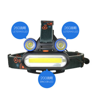 ไฟหน้าแบบ COB 2x18650 ชาร์จไฟได้ผ่าน USB สำหรับใช้งานกลางแจ้งและไฟฉุกเฉิน - Product Image 3