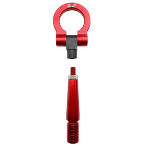 Barre de remorquage rouge - Crochet de remorquage pour voiture, aluminium rouge Simoni Racing - Product Image 3