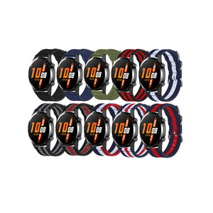 Correa de Reloj de Nailon de 20 mm y 22 mm, Correas de Repuesto Multicolores para <span class=keywords><strong>Huawei</strong></span> <span class=keywords><strong>GT3</strong></span> de 42 mm y 46 mm, Reloj de Tela para Hombre de Lujo - Product Image 1