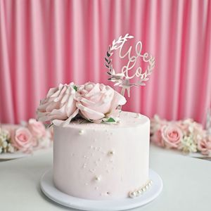 ท็อปเปอร์เค้กอะคริลิค รูปน้ำผึ้งและความหวาน สำหรับตกแต่งเค้กงานแต่งงาน งานหมั้น และขอแต่งงาน - Product Image 3