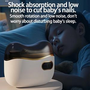 Coupe-ongles électrique multifonctionnel alimenté par USB conception anti-pincement pour un ponçage sûr pour adultes enfants nouveau ménage - Product Image 3