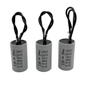 <span class=keywords><strong>Condensateur</strong></span> <span class=keywords><strong>de</strong></span> démarrage <span class=keywords><strong>de</strong></span> moteur en film polypropylène CBB60 250V-450V, démarrage à deux fils, montage en surface, certifié CE/CQC, 2-100μF - Product Image 5