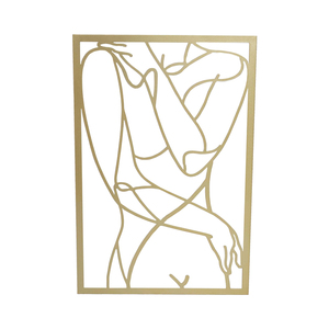 MR Moderne <span class=keywords><strong>Minimaliste</strong></span> Décoration Murale Métal <span class=keywords><strong>Femme</strong></span> <span class=keywords><strong>Corps</strong></span> Forme Art Abstrait <span class=keywords><strong>Dessin</strong></span> Au Trait Art <span class=keywords><strong>Femme</strong></span> <span class=keywords><strong>Corps</strong></span> Contour Noir Carton - Product Image 3