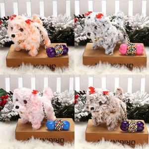 Bambini regalo per bambini simulato di camminare abbaiare elettrico peluche cane guinzaglio giocattoli all'ingrosso - Product Image 3