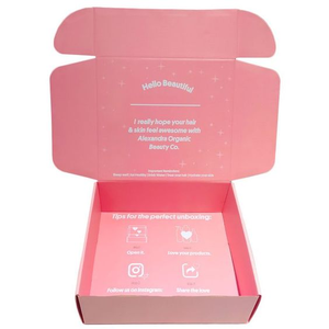 Recycle Custom Printed pink Corrugated <b>Shoes</b> Mailer <b>Box</b> Eco Friendly Packaging <b>Box</b> with logo - Product Image 1
