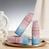 Flacon pompe sans air jetable et rechargeable pour cosmétiques, vente en gros d'usine, 5ml 10ml 15ml, pour emballage de crème et lotion de soin
