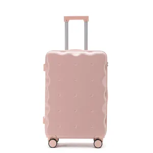Модный большой вместимости унисекс abs pc жесткий чехол дорожная тележка чемодан