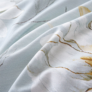 Ensemble de housse de couette Duoximeimiankang en coton pur, motif floral, 133x72, impression réactive, usage domestique, taille double 203x229cm - Product Image 1