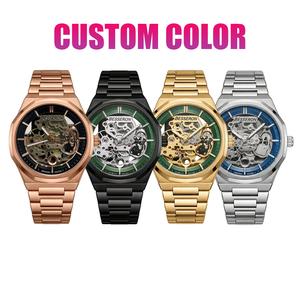 Reloj de Lujo de Acero Inoxidable con Logotipo Personalizado para Hombre, Movimiento Mecánico Automático, Fabricantes de Relojes de Pulsera para Hombre - Product Image 2