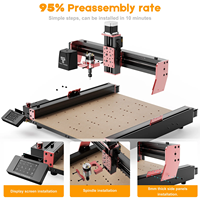 Machine de gravure CNC 4 axes TTC450 Pro avec laser diode pour découpe acrylique, métal, bois, contrôle GRBL, portique multifonctionnel IA