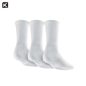KTJ-0607-1 Männer Socken 100% Baumwolle Weiß Kleid Socken <span class=keywords><strong>Plain</strong></span> White Socken Männer - Product Image 4