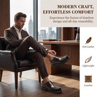 Chaussures habillées en cuir pour hommes sur mesure, dessus en cuir de vachette grainé, OEM ODM, chaussures d'affaires, logo personnalisé, options de matériaux