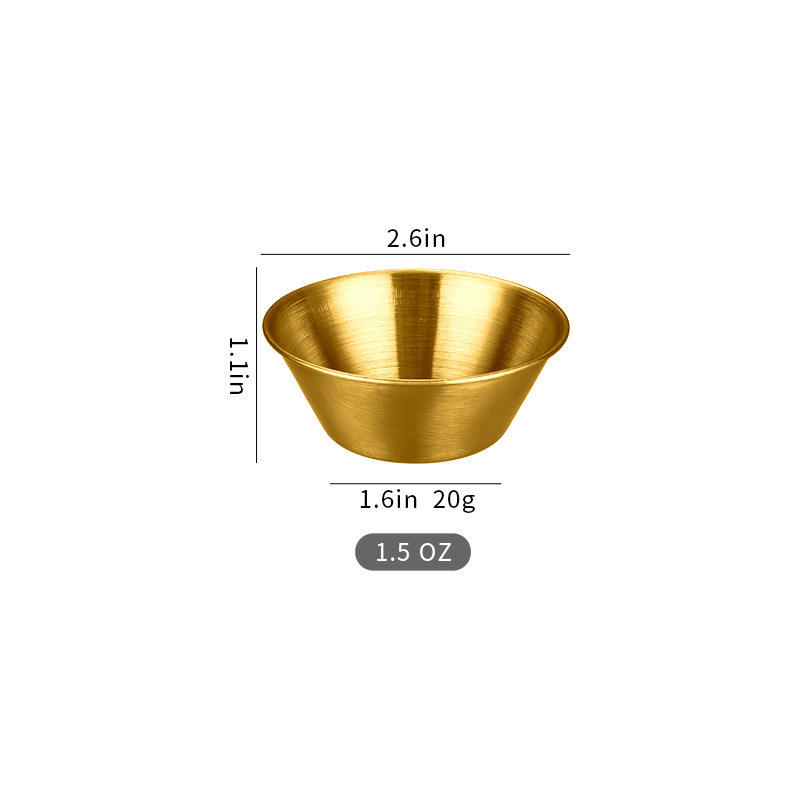 Gold 50ml Sauce Cup