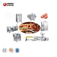 Chaîne de production automatique de saucisses de qualité alimentaire avec pompe, capacité 3 tonnes/heure, pour poulet, hot-dogs et salami