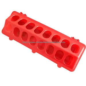 YYB 28 fori alimentatore automatico per uccelli in plastica resistente 30/37/50cm lungo piccione/pulcino/mangiatoia per quaglie - Product Image 6