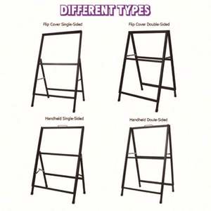 Expositor Publicitario Portátil Moderno de Aleación de Aluminio para Acera - Product Image 2