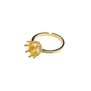 แหวนเงินแท้ S925 แบบเปิด ประดับมงกุฎเล็ก สำหรับใส่ไข่มุก 7.5-8.5 มม. สไตล์ยุโรป-อเมริกัน สำหรับผู้หญิง - Product Image 5