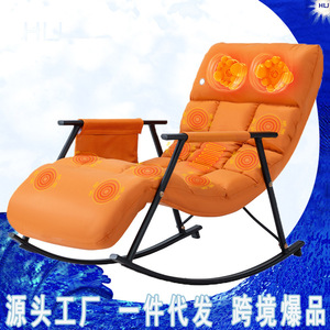 Massage Chair Recliner Orange Full Body <b>Vibration</b> Home Use Rocking Chair - Product Image 3