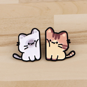 เข็มกลัด<span class=keywords><strong>แมว</strong></span>แบบขายส่ง ชุดเข็มกลัดเคลือบอ่อนนุ่ม สำหรับเพื่อนสนิท คู่รัก เข็มกลัดรูปสัตว์น่ารัก สั่งซื้อขั้นต่ำ 10 ชิ้น - Product Image 4