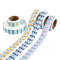 Etiquetas Adhesivas Personalizadas con Logotipo de Marca, Laminación Brillante Ecológica e Impermeable de Alta Calidad, Forma de Corazón, CMYK/Pantone