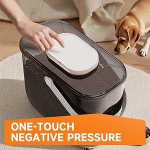 10L 대용량 지능형 진공 반려동물 사료 보관통, 충전식 신선 보관 밀폐 용기 (강아지 및 고양이용) - Product Image 2