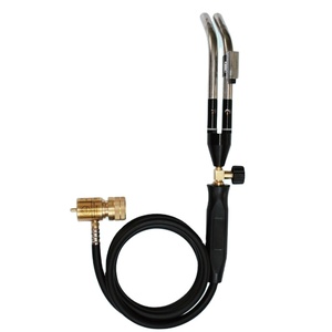 MAPP/GPL <span class=keywords><strong>Propane</strong></span> <span class=keywords><strong>Butane</strong></span> Gaz Auto-allumage Torche à double pointe avec valve manuelle portable Auto-allumage Torche à double pointe pour le soudage - Product Image 1