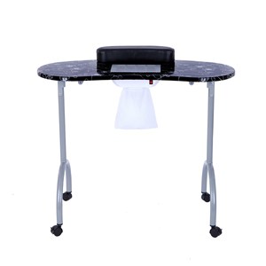Portable Folding Nail Table with Dust Collector & Hand Rest — Mobile Nail Technician Workstation - Product Image 3