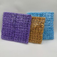 Accessoires de fleurs de mariage DIY bleu royal, 144 pièces, mini roses artificielles en mousse de 2,5 cm, mini têtes de fleurs de roses artificielles