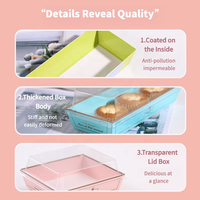 Emballage alimentaire transparent en PET écologique pour pâtisseries, pains, tartes aux œufs, sandwichs et desserts, fabriqué au Guangdong, avec un design unique
