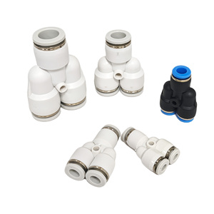 Factory Outsell Pneumatic <b>Quick</b> <b>Connector</b> Tee Type Union Various Sizes Multi-Color Push in Fitting - Product Image 6