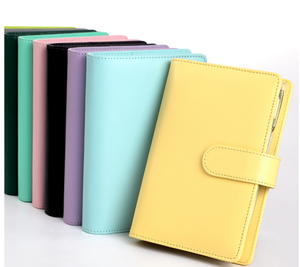 Organizzatore in pelle a 6 anelli con raccoglitore di Budget in contanti con pianificatore senza debiti - Product Image 3