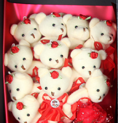 Tùy Chỉnh 11Pcs Mềm Sang Trọng Gấu Bông Bó Hoa Bông Tốt Nghiệp Nhồi Bông Đồ Chơi Với Xà Phòng Hoa Thêu Biểu Tượng GRAD Quà Tặng Trong Túi - Product Image 5