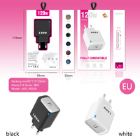 Chargeur Super Rapide 120W de Haute Qualité EU US UK Type C avec Prise UK et Charge Rapide Type C Simple 120W pour Téléphone