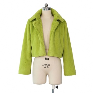 Vente chaude Cardigan court en fausse fourrure ample d'automne et d'hiver européen et américain <span class=keywords><strong>Manteau</strong></span> en fourrure - Product Image 5