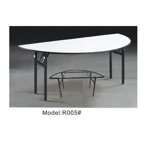Design moderno tavolo pieghevole a metà tondo per banchetti e sala da pranzo in alberghi e ristoranti uso mobili dell'hotel