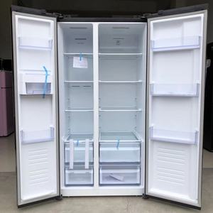Chất Lượng Hàng Đầu Side By Side Tủ Lạnh Gió Làm Mát Cửa Kính Màu Đen Tiết Kiệm Năng Lượng Tủ Lạnh 570L - Product Image 5