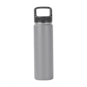 Botella de Agua Deportiva de Acero Inoxidable de Doble Pared con Aislamiento al Vacío, Recubierta de Polvo, de 18 oz, para Ciclismo y Camping, con Asa - Product Image 1