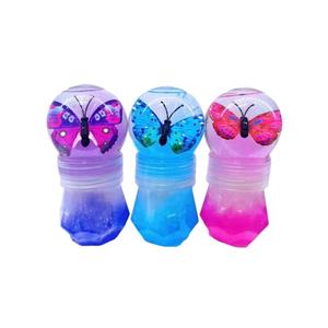 Boule Papillon Bicolore Nuage de Pâte à Modeler Ciel Étoilé Crème Glacée Pâte Cristalline à Rebond Lent Jouets pour Enfants - Product Image 3