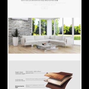 Suelo <span class=keywords><strong>Laminado</strong></span> de Madera Reforzado con Compuesto AC4, Patrón de Espina de Pescado, Sistema de Clic, Parqué Personalizado - Product Image 3